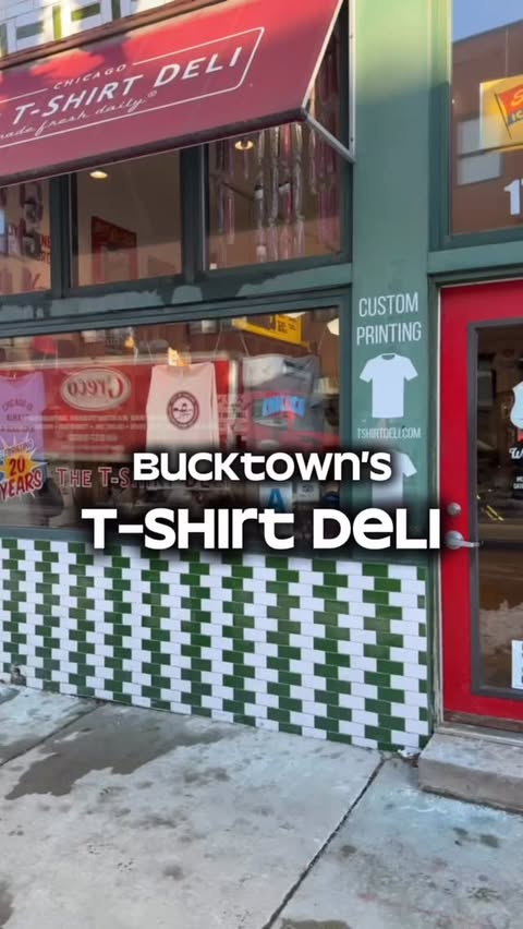 Instagram post by @wickerpark_bucktown for Choose Chicago. Caption reads: [...] the @allfortheloveofchicago merch by....