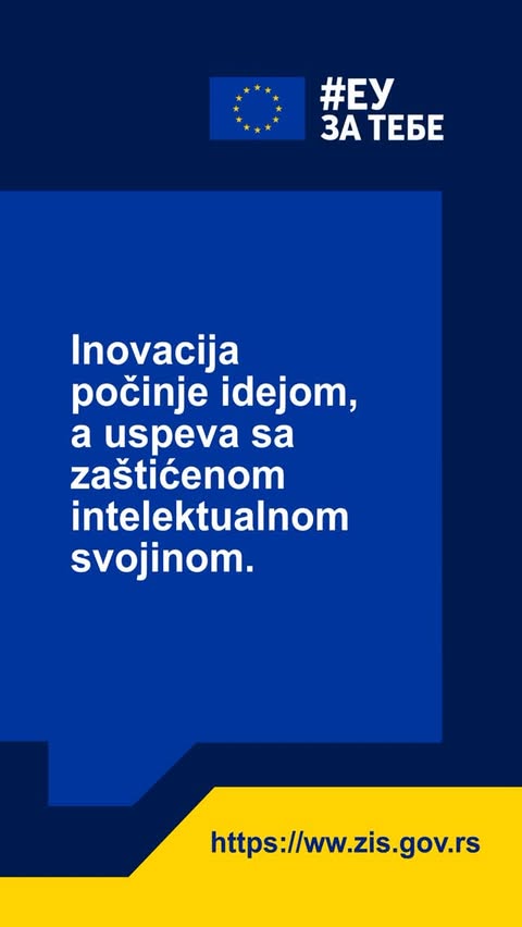 Instagram post by @zisgovrs for European Union. Caption reads: Svaki pronalazak počinje pitanjem: Kako da rešim....