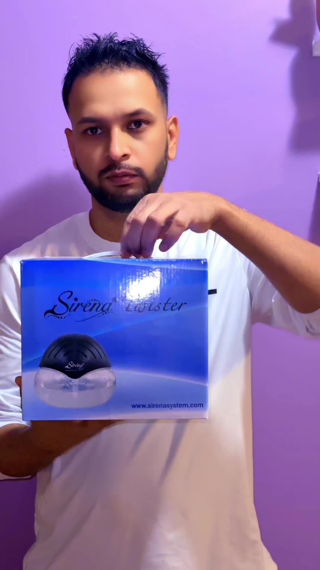 TikTok post by @rajendhungana89 for Sirena System. Caption reads: @Sirena Inc#Sirena Twister BlackThe Original Air....