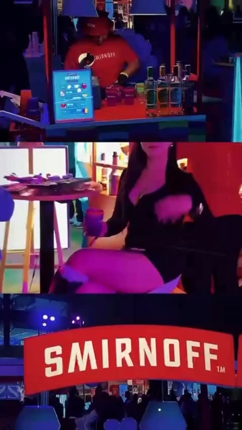 Instagram post by @00nanyu for Smirnoff. Caption reads: Spotlight on flavours. Smirnoff cocktails had....