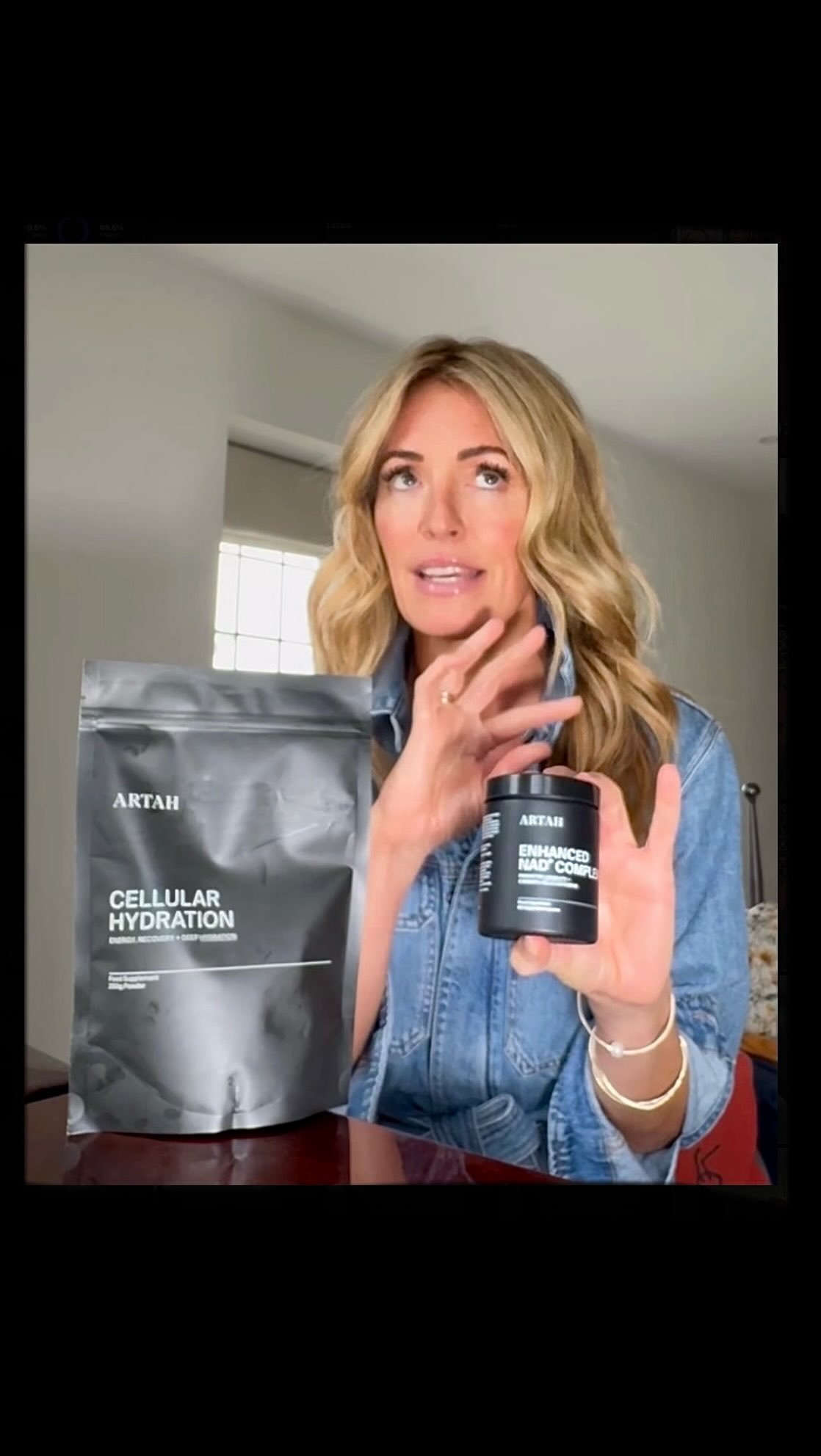 Instagram post by @catdeeley for ARTAH. Caption reads: I discovered @artahhealth a while back… and now I....