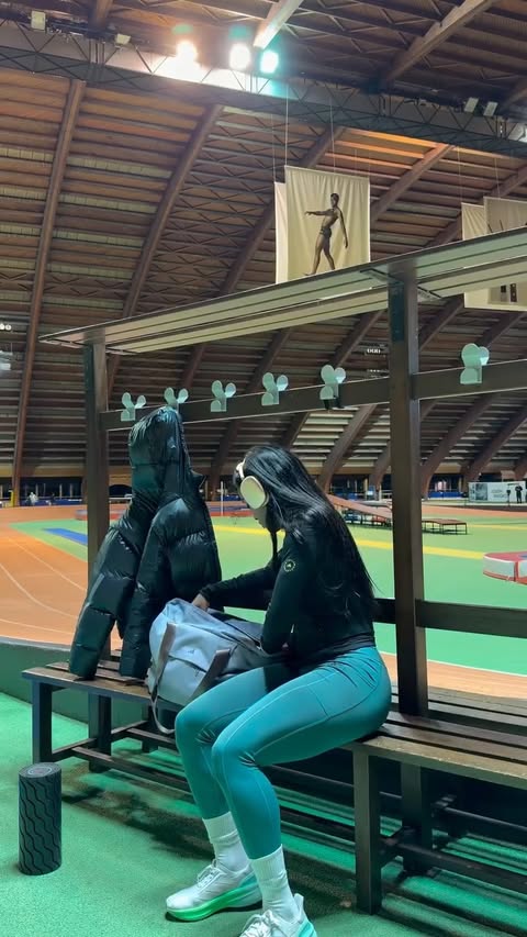 Instagram post by @cyrenasm for adidas. Caption reads: work doesn’t feel like work @adidasrunning @adidas....