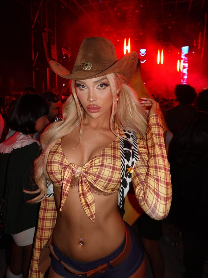 Instagram post by @adee.ah for Dolls Kill. Caption reads: Im coming clean… I have a farm I take care of....