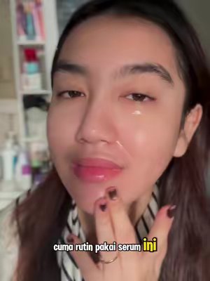 TikTok post by @ansalaputriii for Hanasui. Caption reads: Kulit auto glowing dan cerah 💗💗@Hanasui Official....