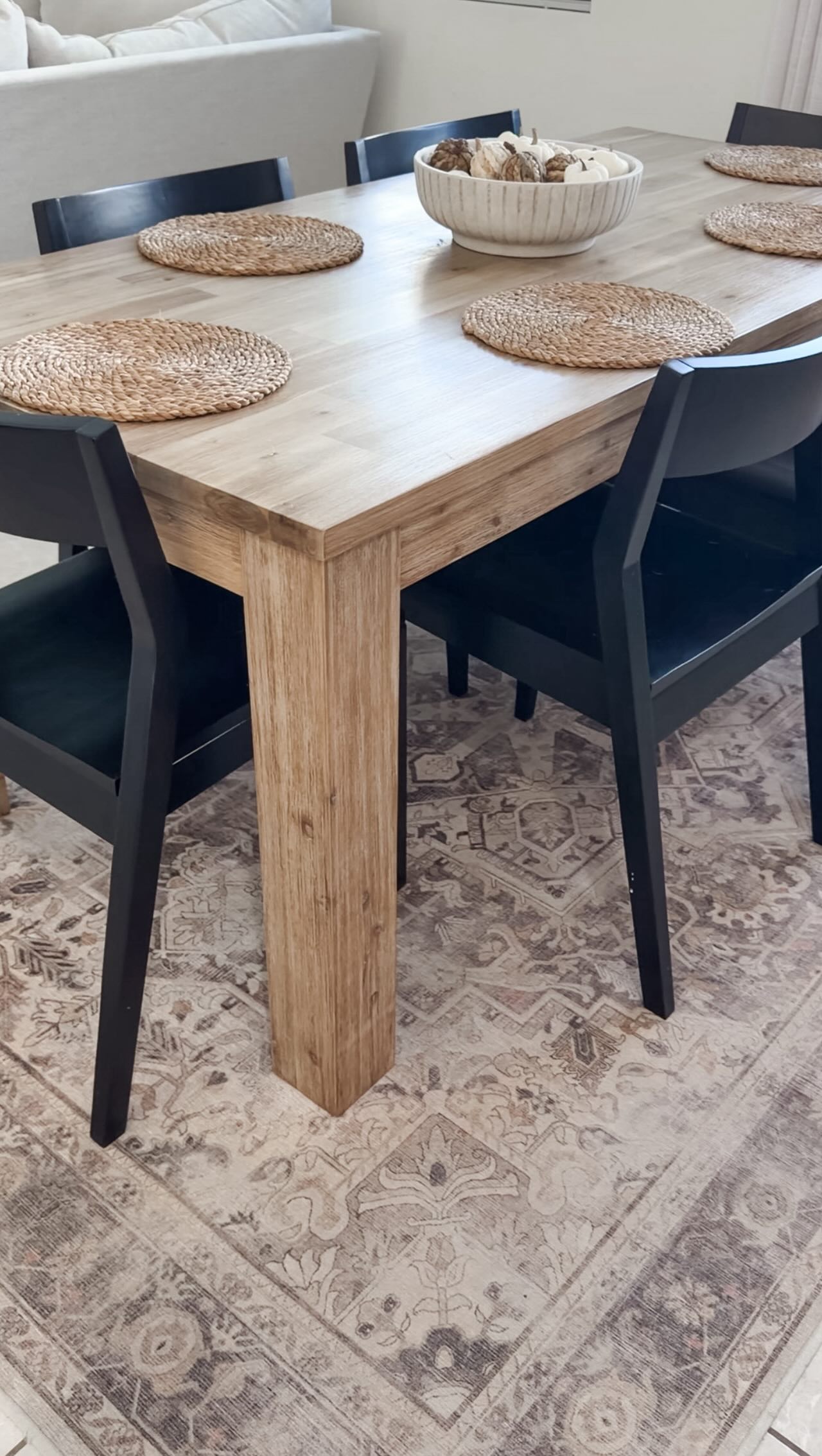 Instagram post by @allthingsjudyy for Ruggable. Caption reads: Type “ RUG” for details or you can find the link....