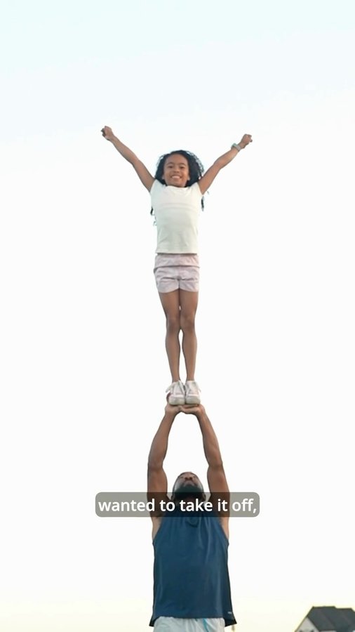 Instagram post by @rolandpollard for Fitbit. Caption reads: [...] isn’t always easy with kids. With the....