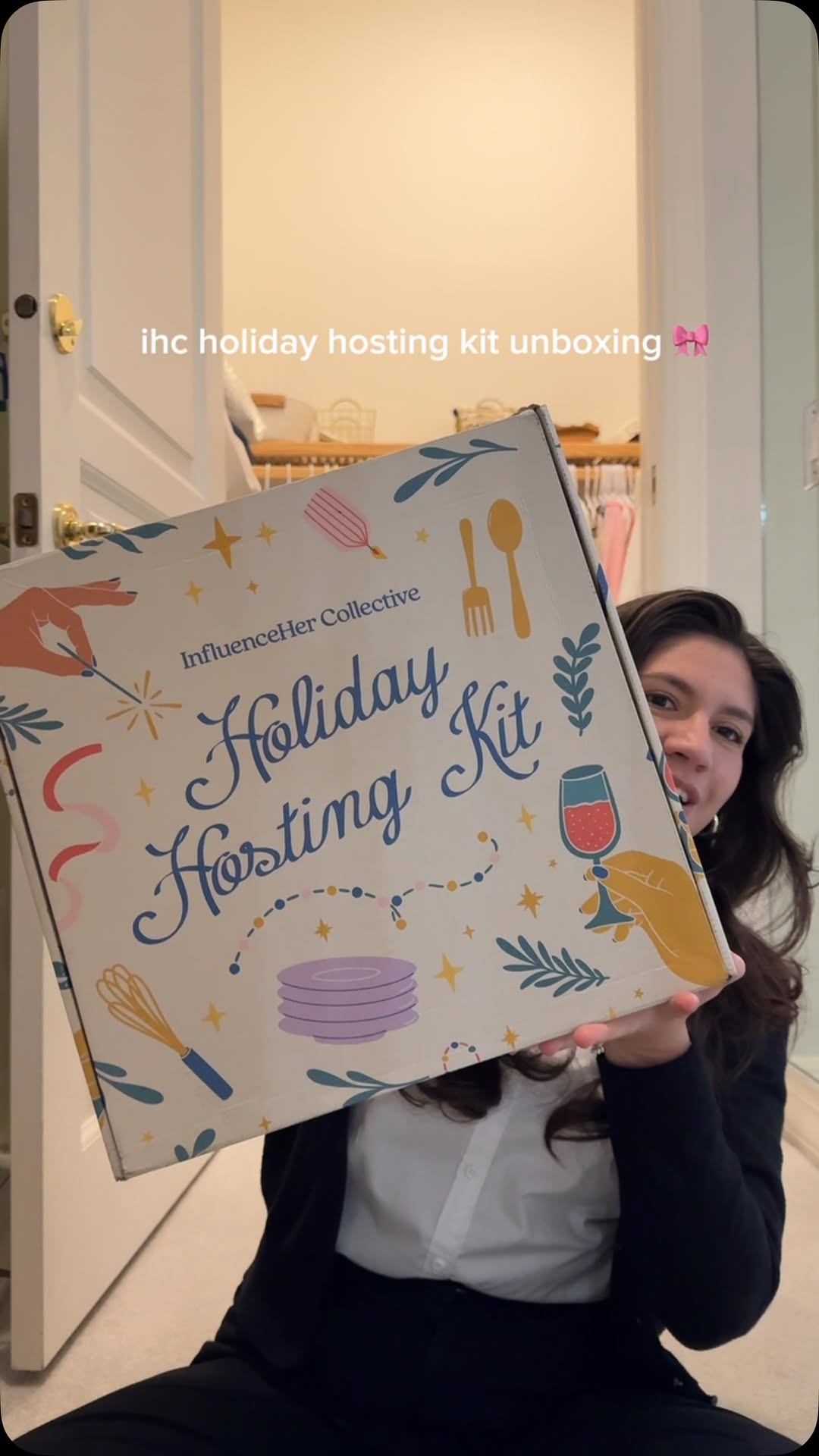 Instagram post by @giovannafarmerr for InfluenceHer Collective. Caption reads: love this sweet gift from @influencehercollective....