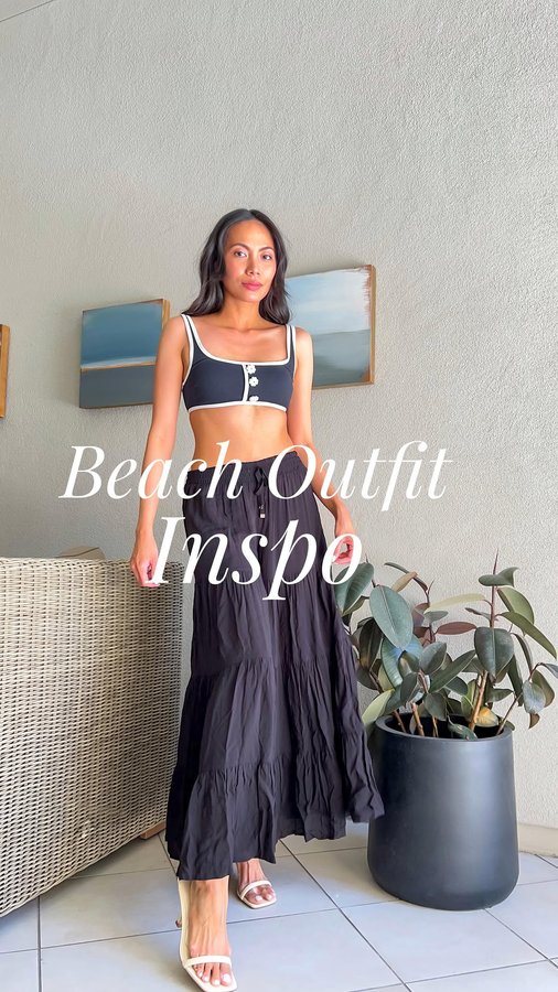 Instagram post by @klechic for Beach2Ocean. Caption reads: [...] to try on some bikini and cover ups....