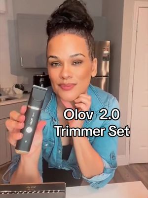 TikTok post by @queenlifestyle52 for OLOV. Caption reads: OLOV Men's Intimate Pubic & Body Hair Removal....