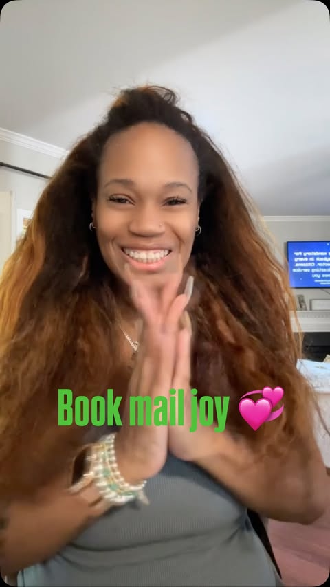 Instagram post by @fullof_lit for Flatiron Books. Caption reads: 📬 𝗕 𝗢 𝗢 𝗞 𝗠 𝗔 𝗜 𝗟 📬 You guys! The scream....