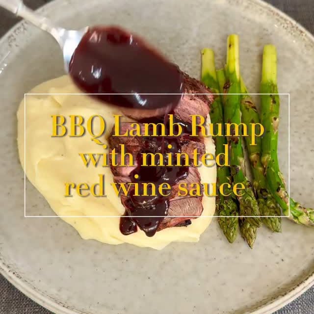 Instagram post by @marks_kitchen_and_bbq for MuscleFood. Caption reads: This easy to cook rump of lamb from @musclefooduk....