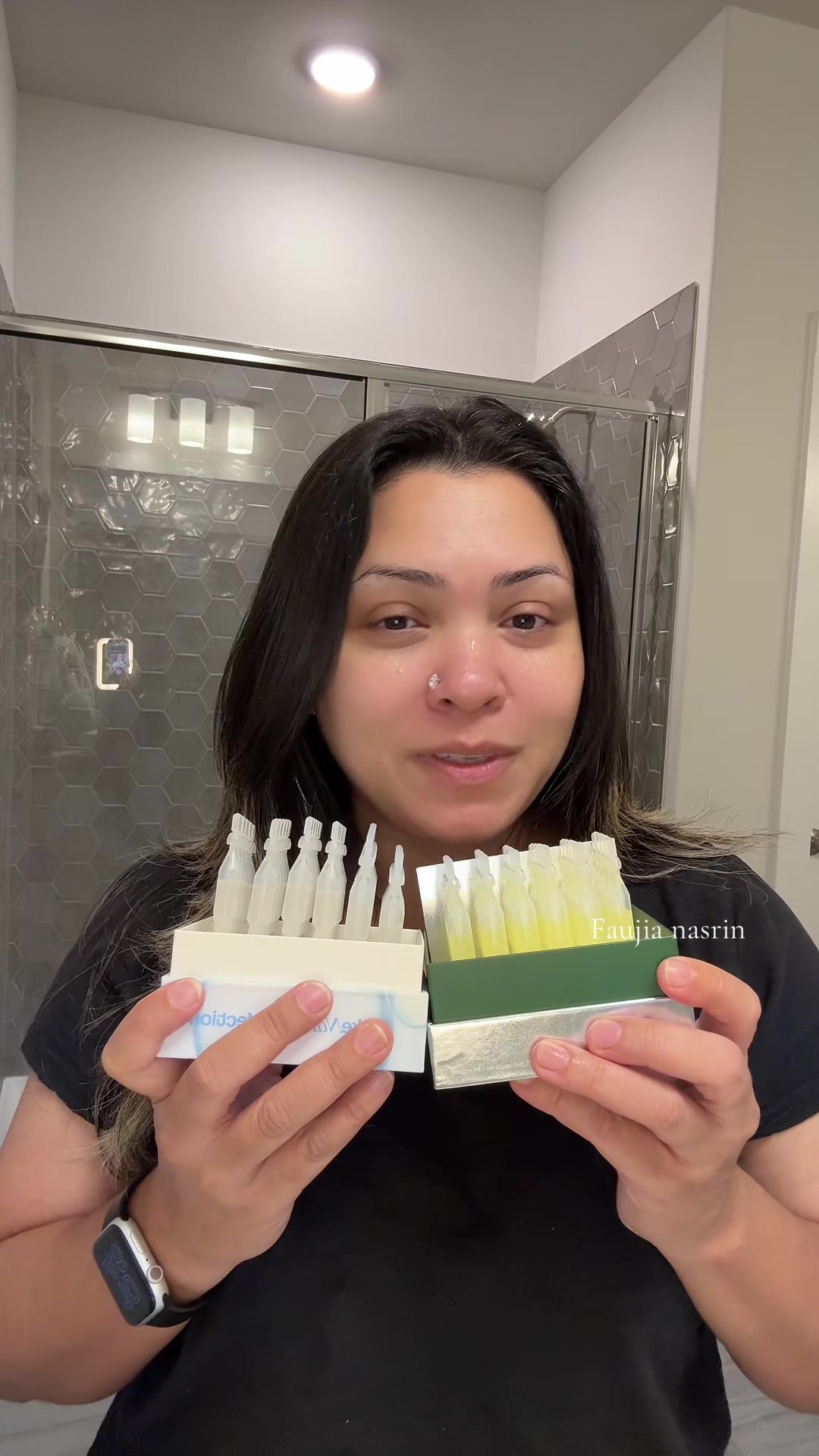 TikTok post by @faujia_nasrin for WNP_global. Caption reads: [...] #foryou #fyp @WNP SKINCARE @WNP_global.