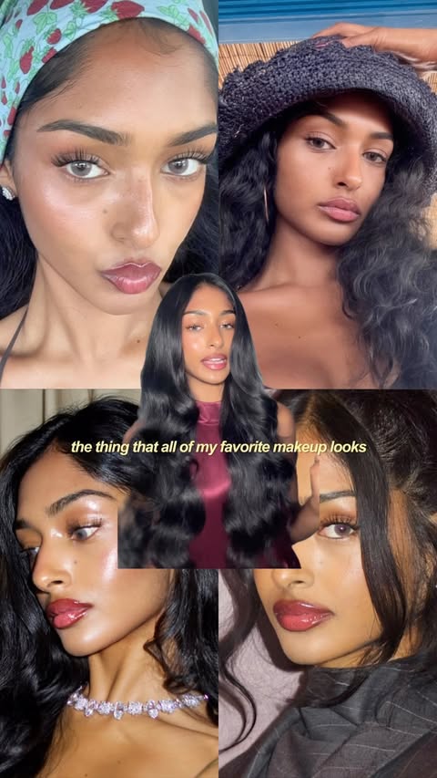 Instagram post by @kaavikiwi for Clinique. Caption reads: One shade @clinique Almost Lipstick in Black....