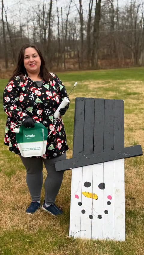 Instagram post by @dutcherstefanie for Pestie. Caption reads: [...] from pests all year long. 🎄✨

With the....