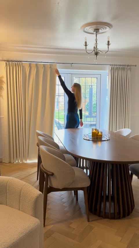 Instagram post by @at_the_willow_tree for Twopagescurtains. Caption reads: ad| If you room feels unfinished, this is probably....