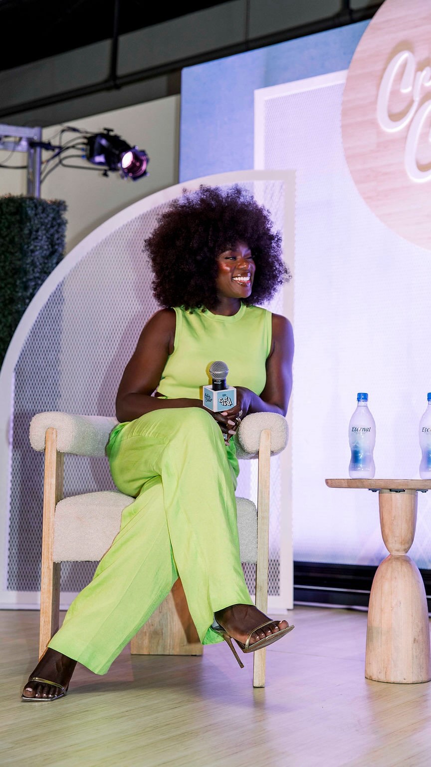 Instagram post by @tune2tunde for Create & Cultivate. Caption reads: Thought it was a moment of weakness, turned out to....