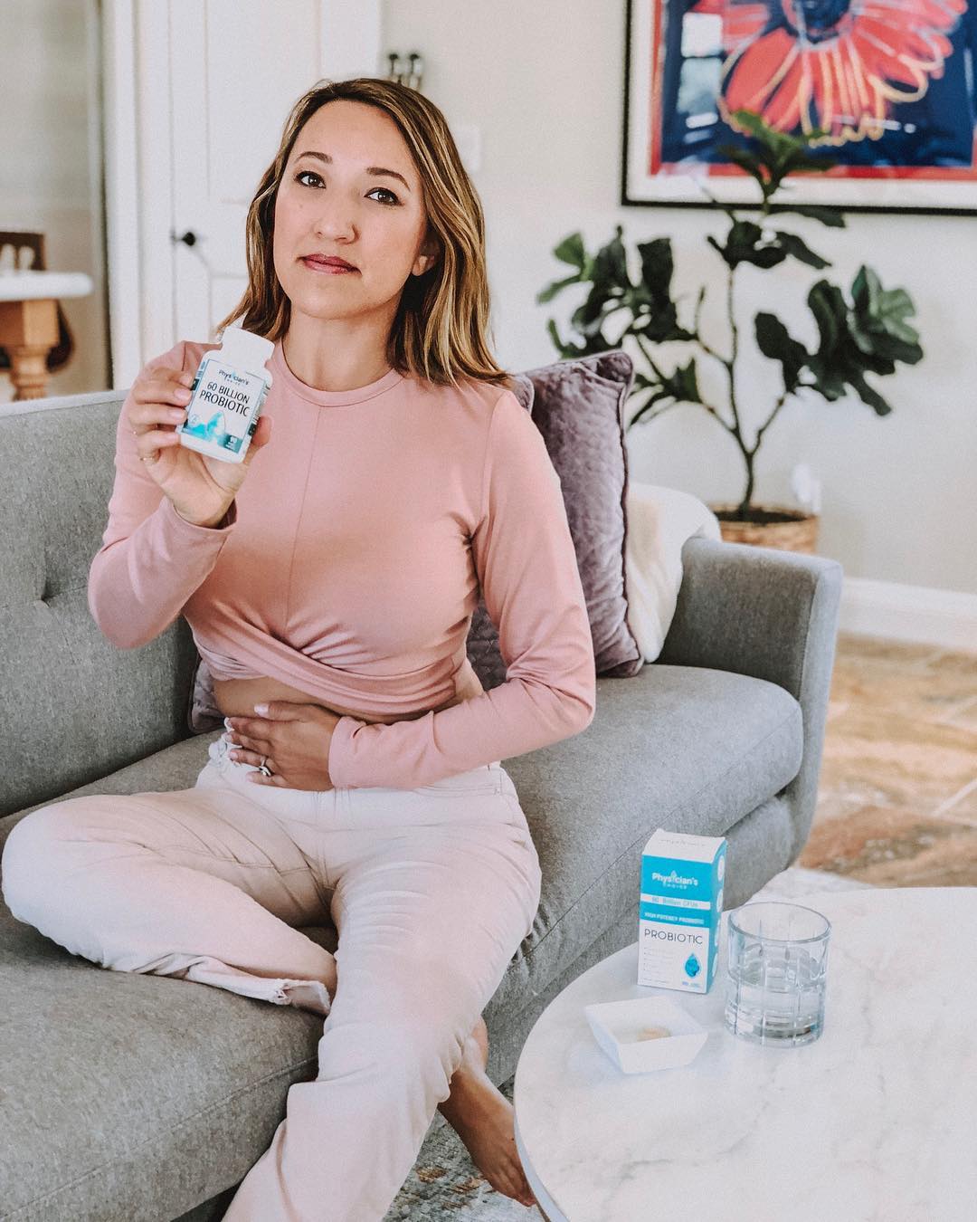 Instagram post by @savvynista for Physician's Choice. Caption reads: Getting my gut health in check thanks to....