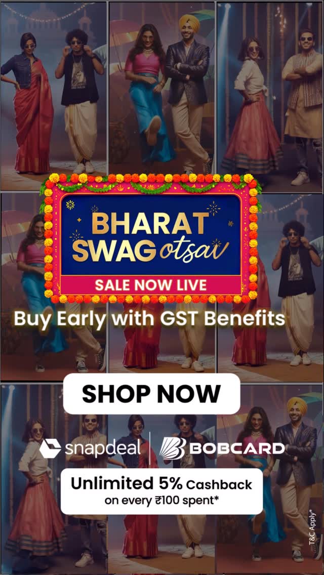 Instagram post by @stylesenseiabhi for Snapdeal. Caption reads: [...] this Diwali with discounts only at @snapdeal....