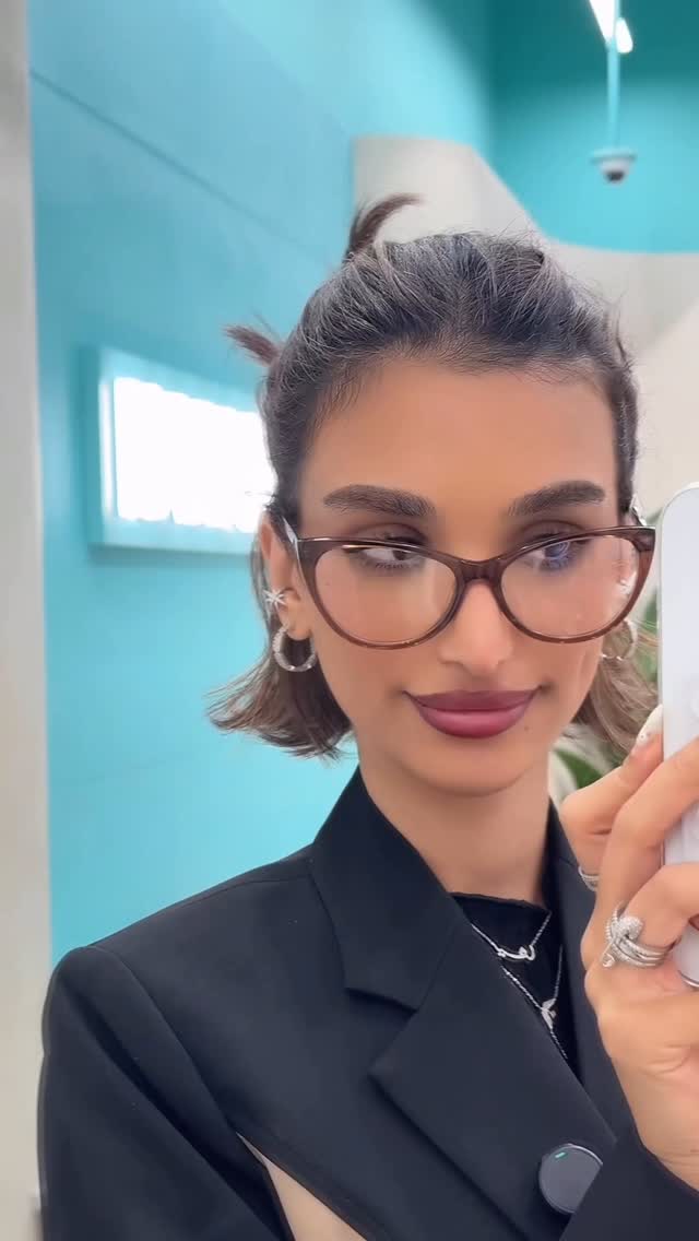 Instagram post by @mittth for eyewa. Caption reads: Come shopping with me at📍 Eyewa Mirdif City....