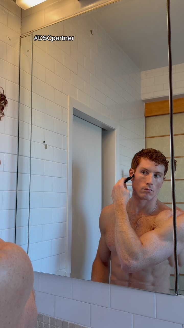 Instagram post by @mikedelmoro for Dollar Shave Club. Caption reads: Routine is very important to me, but I also like....