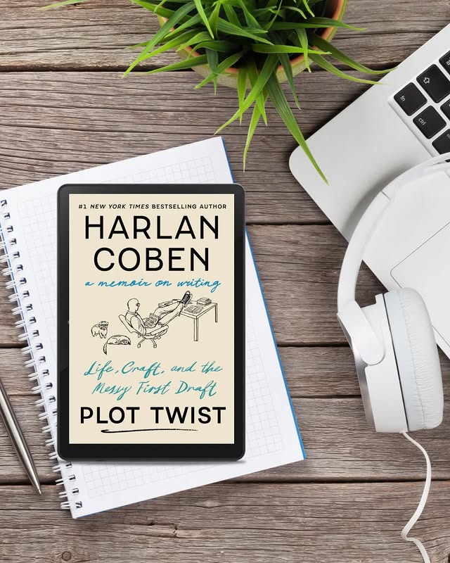 Instagram post by @michellegodardricher for Grand Central Publishing. Caption reads: 🎧Plot Twist: Life, Craft, and the Messy First....