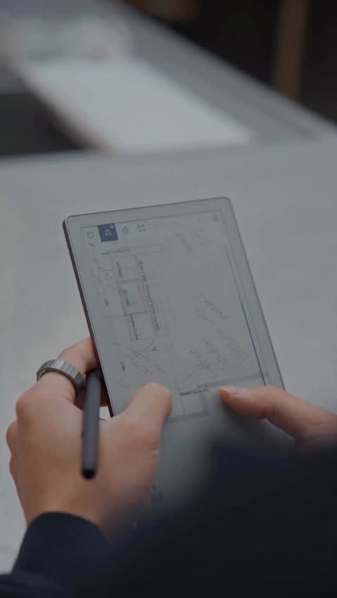 Instagram post by @justin.tse for reMarkable. Caption reads: The new @remarkable Paper Pro Move is more....