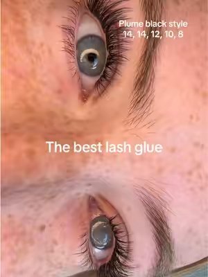 TikTok post by @gracejamisonn for Kisslily. Caption reads: [...] bond and seal lash cluster glue 🎀✨....