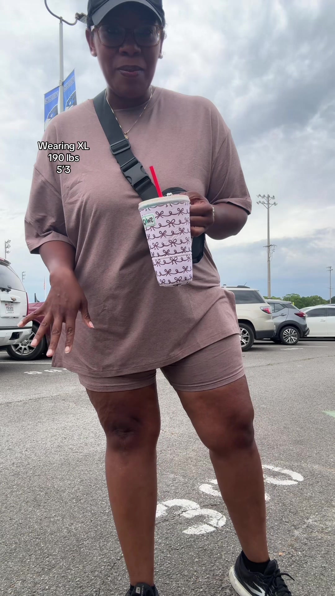 TikTok post by @marlena3812 for Showitty. Caption reads: I love a good 2 piece set! @Showitty biker short....