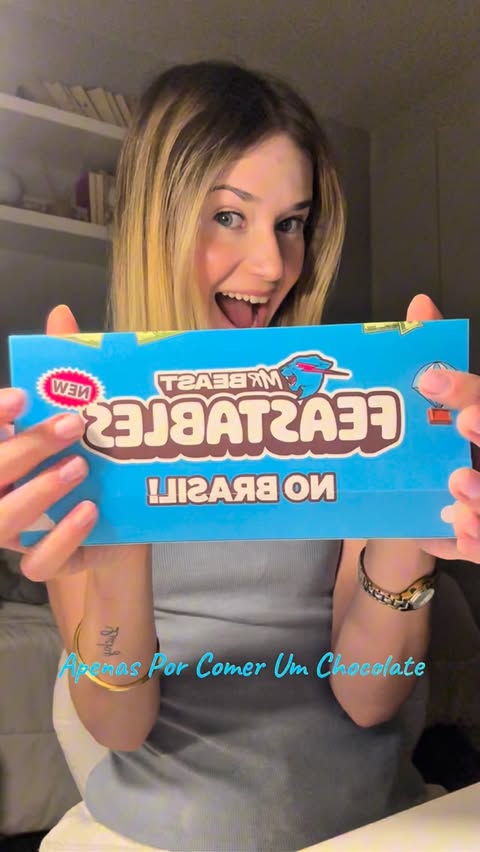 Instagram post by @nick.doming for Feastables. Caption reads: @shopper.com.br @feastables 🍫

#Shopper_87c8....