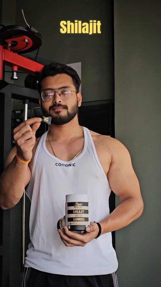 Instagram post by @chourasia_jiiii for Power Gummies. Caption reads: Unleash your strength with Power Gummies – now....