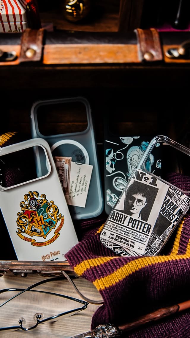 Instagram post by @stephaniespensieve for Rhino Shield. Caption reads: Harry Potter x Rhinoshield ✨ You all know how much....