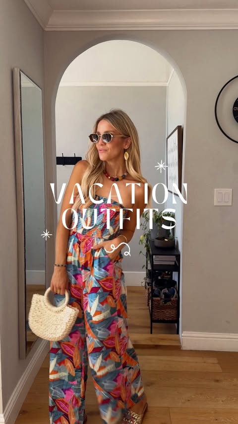 Instagram post by @linzywestman for Cupshe. Caption reads: [...] vacation wardrobe pieces from @cupshe and I....