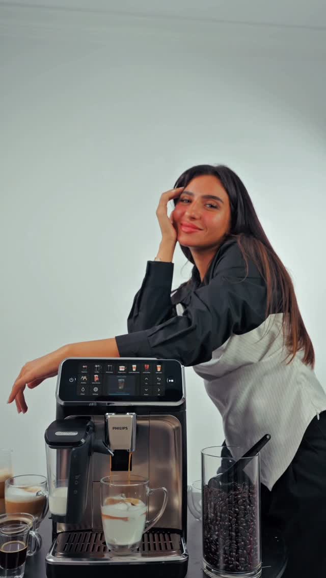 Instagram post by @mayarikhalid for Philips. Caption reads: ☕ Café-quality coffee… right at home ✨
The Philips....