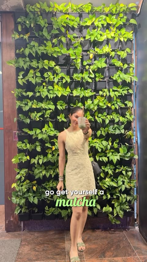 Instagram post by @hiitssreeja for Urban Company. Caption reads: [...] for my skin🍵✨ The Matcha Facial by Urban....