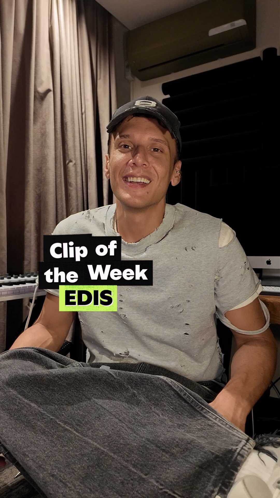 Instagram post by @edis for Spotify for Artists. Caption reads: Check out Turkish artist @edis’ Clip he shared....