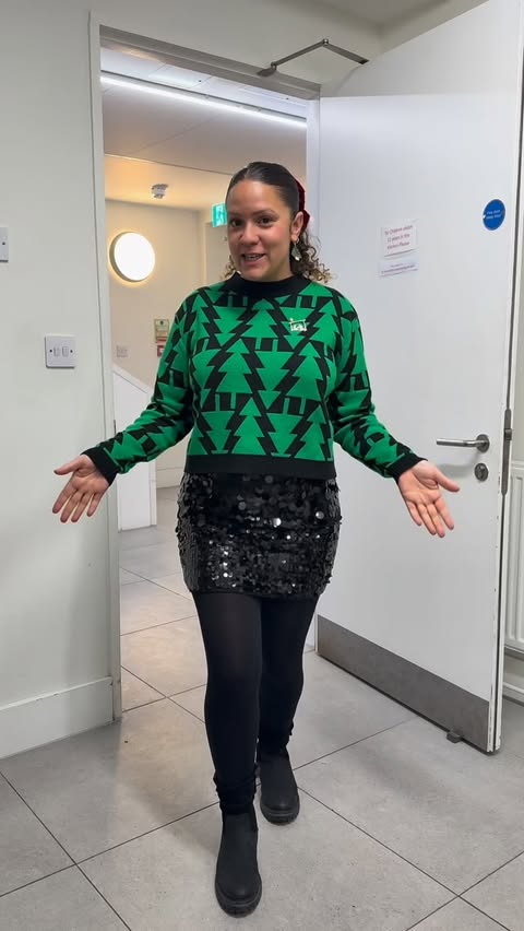 Instagram post by @brokeuntilpayday_ for Asda. Caption reads: [...] check there. My jumper is from @georgeatasda....