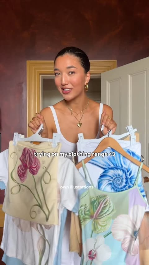 Instagram post by @shan.kerr for Cotton On. Caption reads: [...] ✨🥹 designed in collaboration with @cottonon....