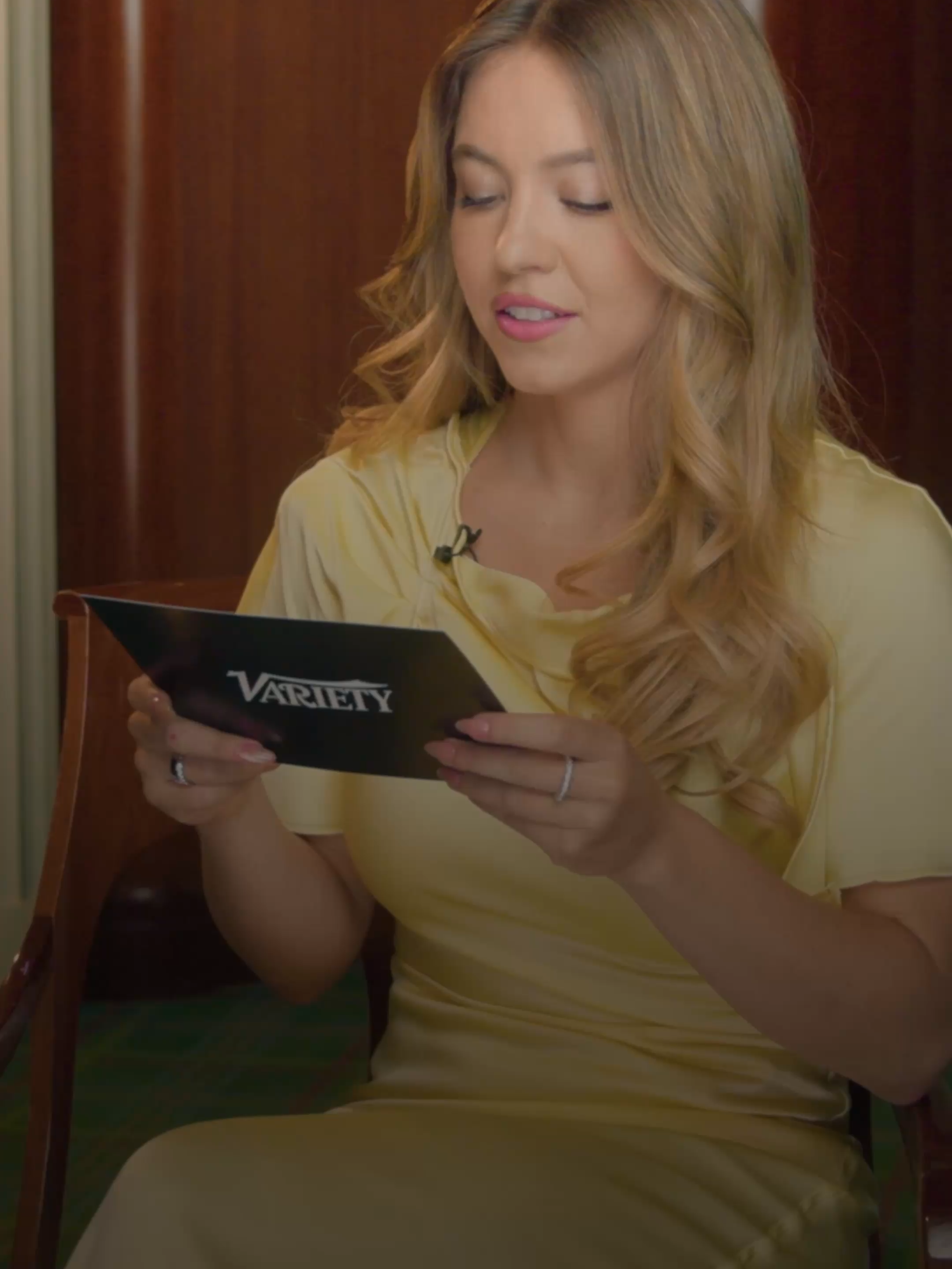TikTok post by @varietymagazine for LifetimeTV. Caption reads: [...] Know Their Lines presented by....