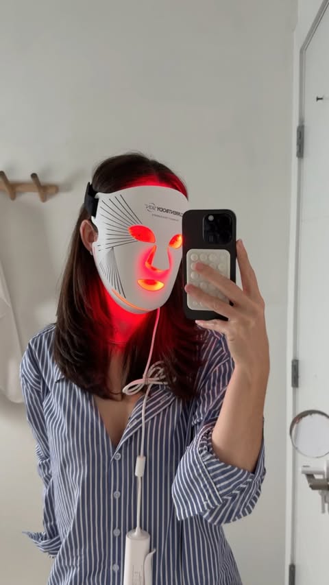 Instagram post by @amykoberling for currentbody. Caption reads: There are very few at-home devices I truly think....