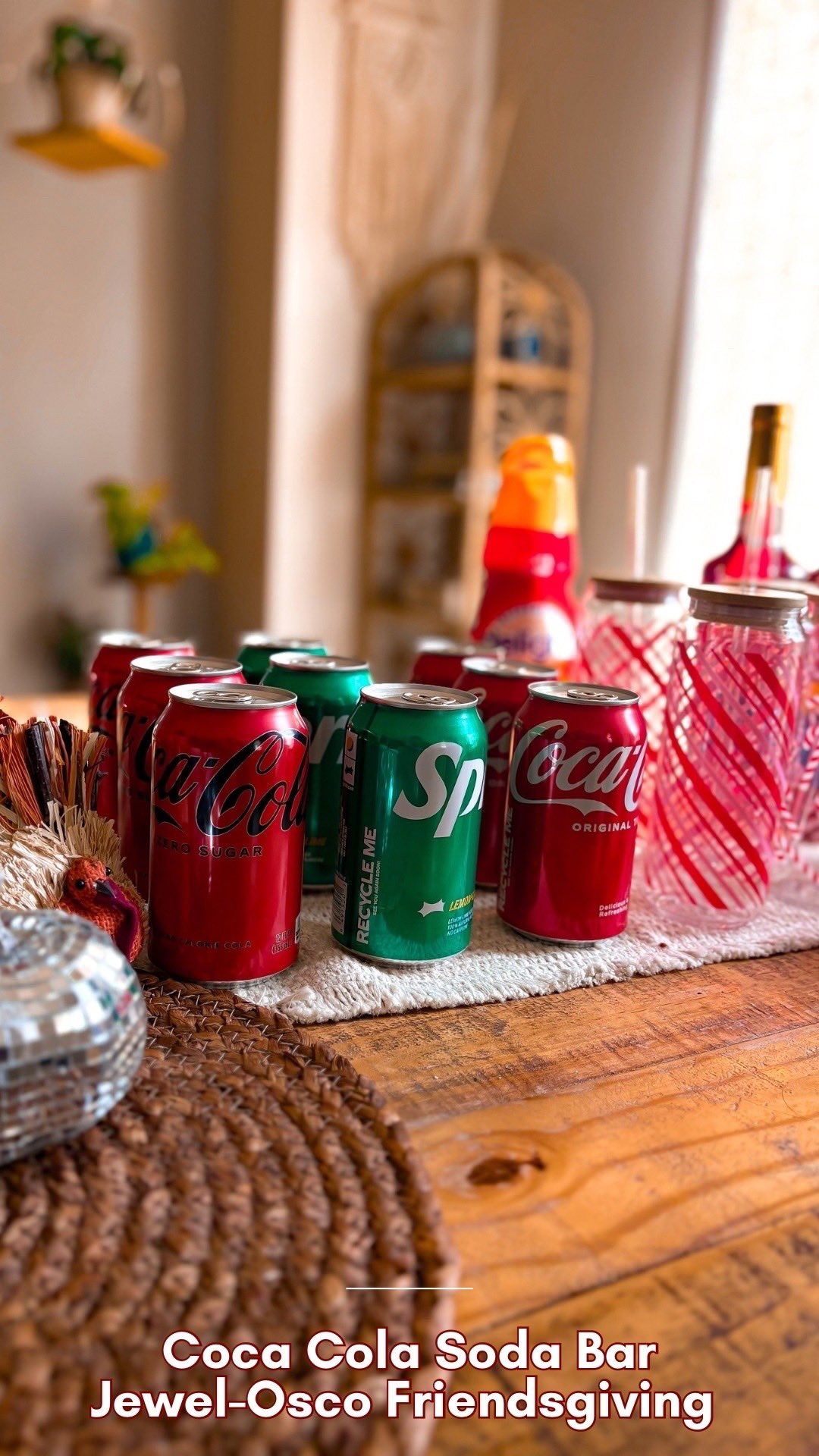 Instagram post by @theblissfulmomma for Jewel-Osco. Caption reads: [...] soda bar with @cocacola and @jewelosco....