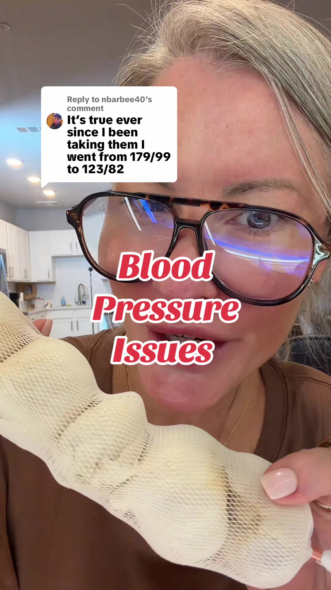 TikTok post by @marciecoltman for Micro Ingredients. Caption reads: Replying to @nbarbee40 natures BP & LDL support....