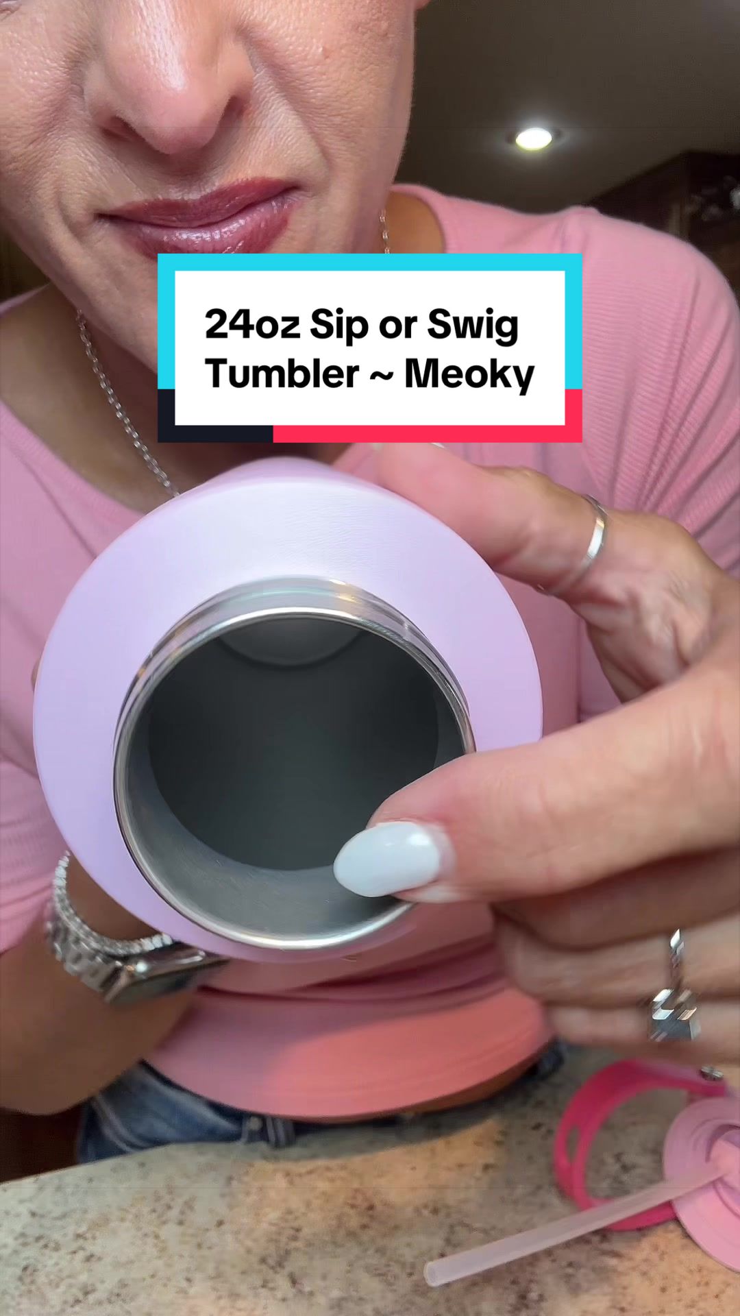 TikTok post by @beautybossbabe for MeokyshopUS. Caption reads: [...] #summervibes #dealsforyoudays #meoky....