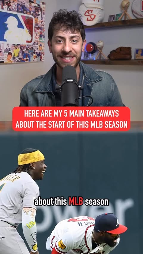 Instagram post by @stevenrussellbaseball for TickPick. Caption reads: 5 early season MLB takeaways #mlb2026 #tickpick....