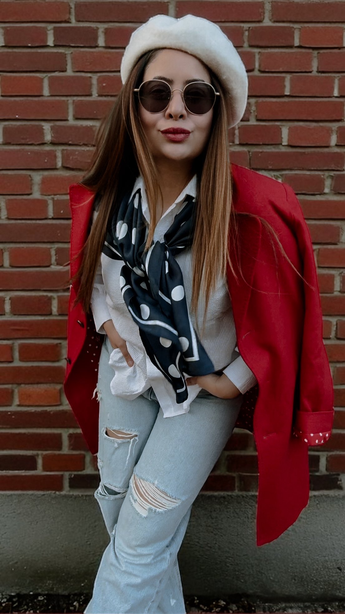 Instagram post by @suvidhiahuja for Blue Illusion. Caption reads: Serving a little French flair today 🇫🇷✨

Wearing....