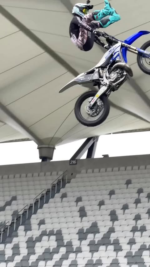 Instagram post by @adamjones760 for HJC Helmets. Caption reads: [...] @ethenroberts 
Sponsor love ❤️ @hjchelmets....