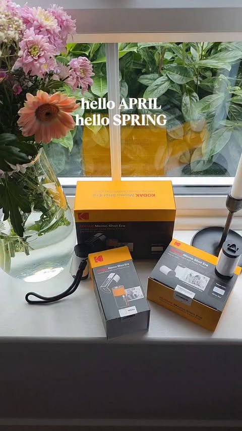 Instagram post by @tania_dsousa for Kodak Photo Printer. Caption reads: [...] your space this spring with the KODAK Photo....