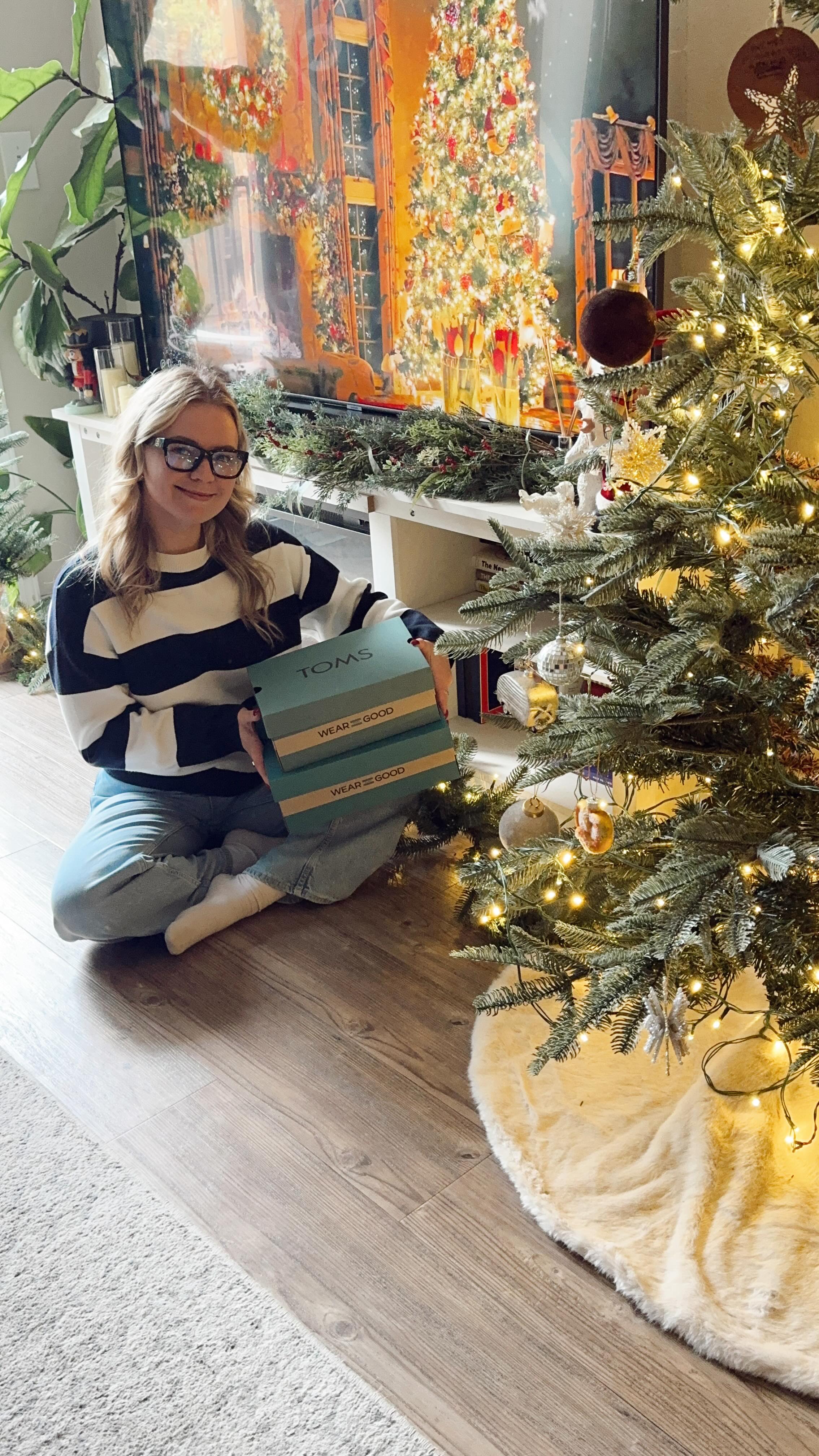 Instagram post by @_zagrebelnaya_ for TOMS. Caption reads: Slow mornings are my little life upgrade lately.....