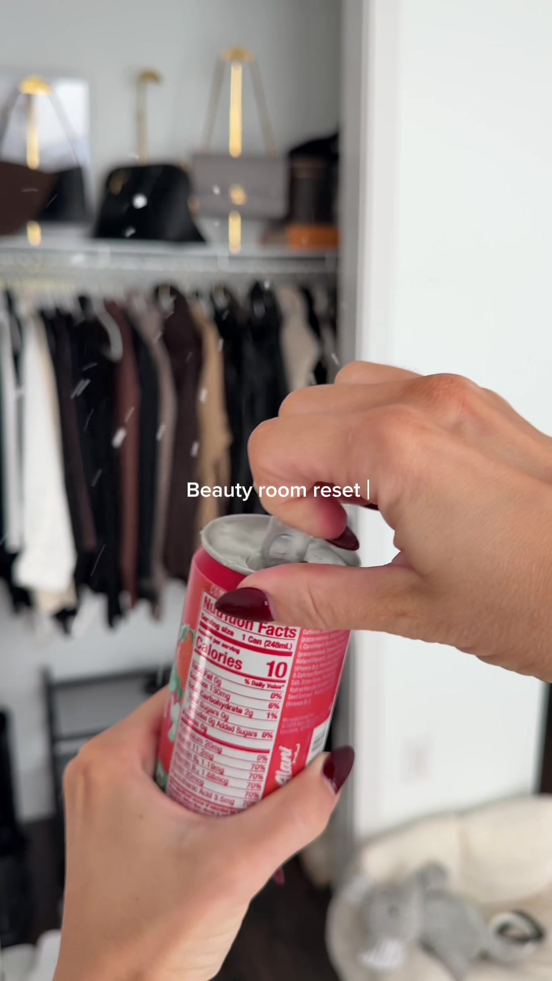 TikTok post by @ali.altt for Alani Nu. Caption reads: Girl therapy ✨ feels SO much better #beautyroom....