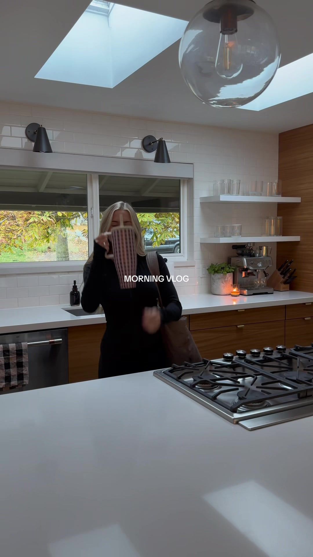 TikTok post by @katiebernardo_ for BURGA. Caption reads: Sometimes you have to treat yourself for a little....