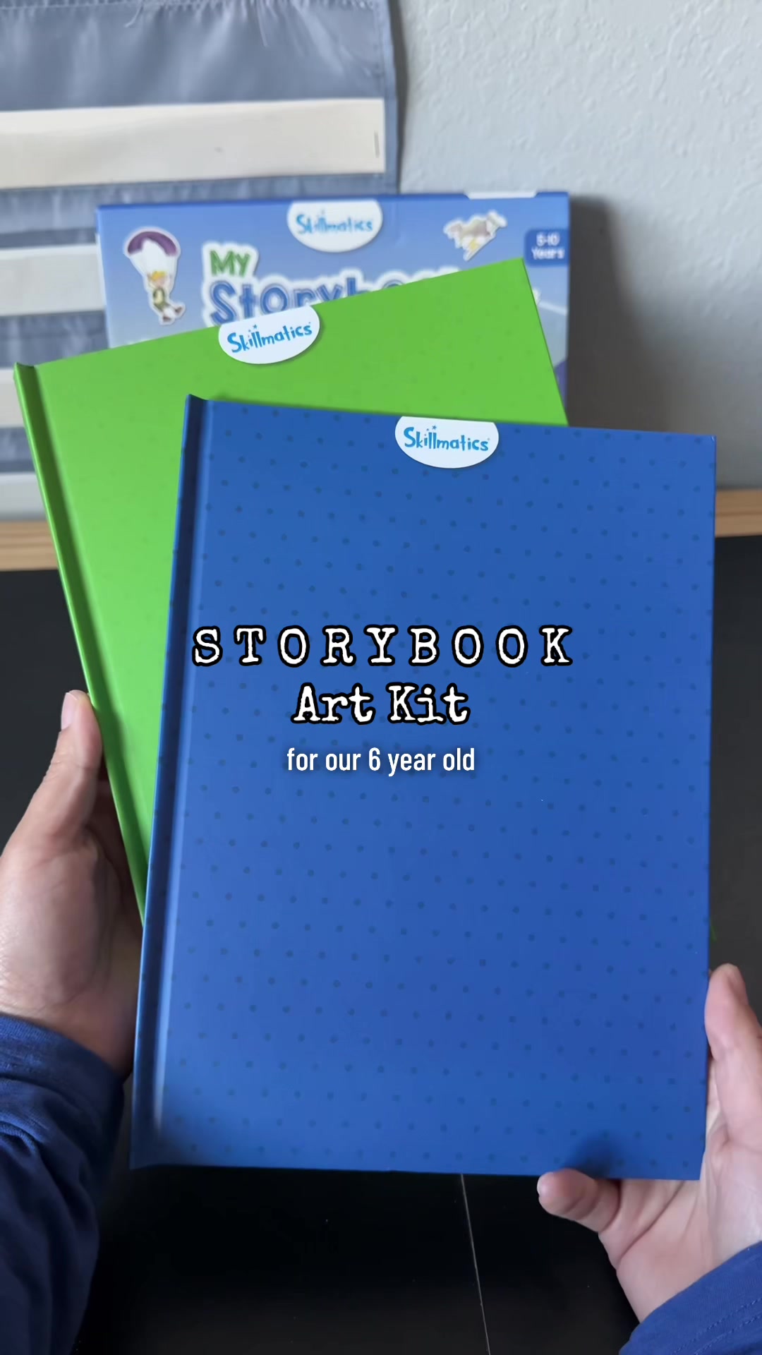 TikTok post by @lovelyhomeschooling for Skillmatics. Caption reads: We got the Skillmatics My Storybook Art Kit for....